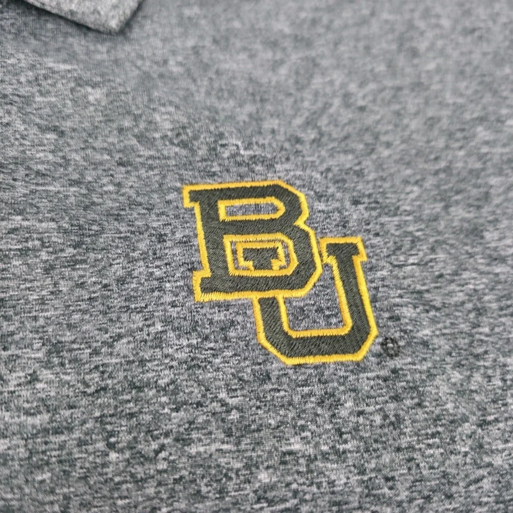 Nike Golf Tour Performance Baylor BU Bears Polo‎ Shirt Green Heathered Size M